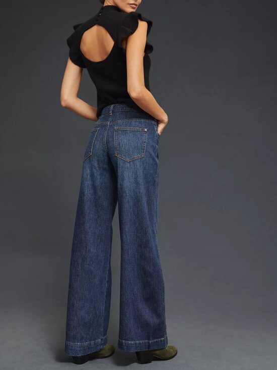 Pilcro The Gwen Trouser Jean in Black Size 27 - Picture 2 of 7